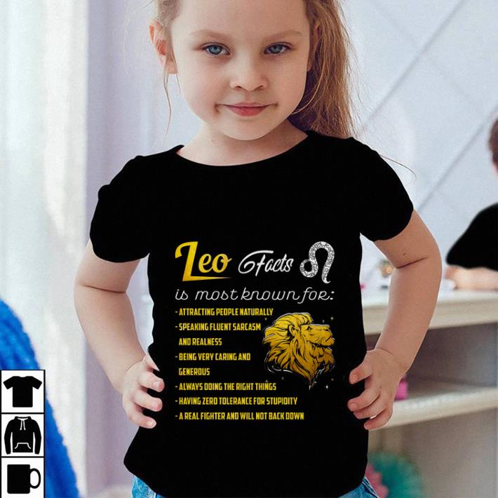 Leo facts is most known for attracting people naturally shirt Leo facts is most known for attracting people naturally shirt 4 - Leo facts is most known for attracting people naturally shirt