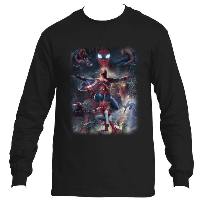 Marvel Spider Man Far From Home and Captain Shield shirt 4 - Marvel Spider Man Far From Home and Captain Shield shirt