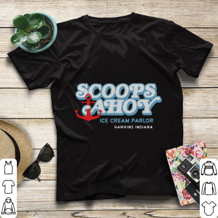 Stranger Things Scoops Ahoy ice cream parlor Hawkins Indiana shirt Stranger Things Scoops Ahoy ice cream parlor Hawkins Indiana shirt 4 - Stranger Things Scoops Ahoy ice cream parlor Hawkins Indiana shirt