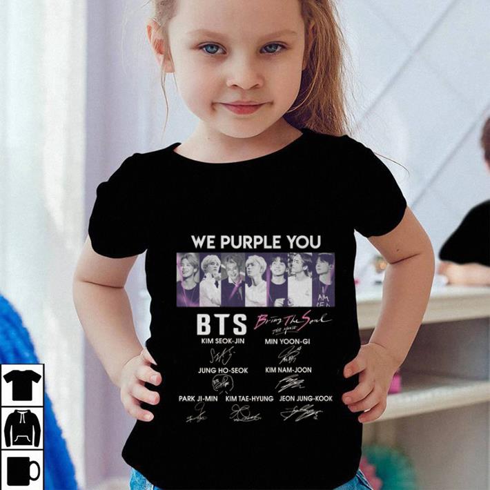 We purple you BTS Bring The Soul The Movie all signature shirt 4 - We purple you BTS Bring The Soul The Movie all signature shirt