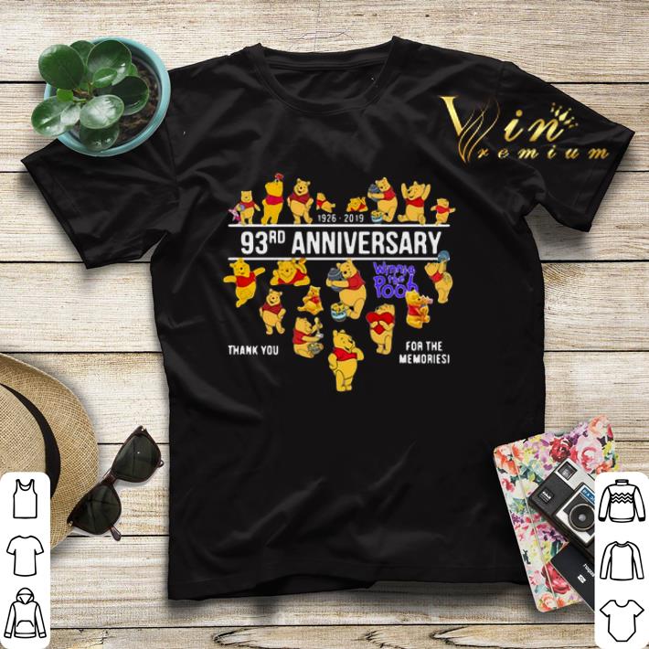 Thank you for the memories 93rd anniversary Winnie the Pooh shirt Thank you for the memories 93rd anniversary Winnie the Pooh shirt 4 - Thank you for the memories 93rd anniversary Winnie the Pooh shirt