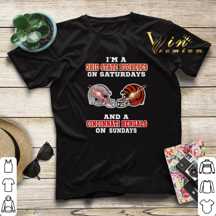 I'm a Ohio State Buckeyes on saturdays and a Cincinnati Bengals shirt sweater I m a Ohio State Buckeyes on saturdays and a Cincinnati Bengals shirt sweater 4 - I'm a Ohio State Buckeyes on saturdays and a Cincinnati Bengals shirt sweater