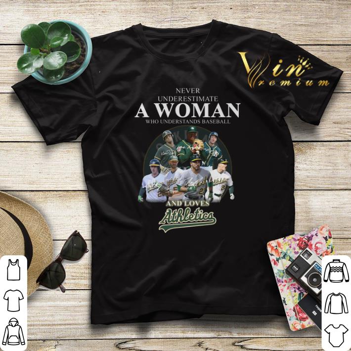 Never underestimate a woman who baseball and loves Athletics shirt sweater 4 - Never underestimate a woman who baseball and loves Athletics shirt sweater