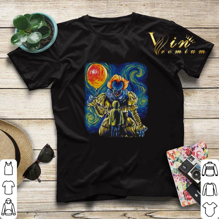Pennywise Georgie Denbrough Van Gogh shirt sweater Pennywise Georgie Denbrough Van Gogh shirt sweater 4 - Pennywise Georgie Denbrough Van Gogh shirt sweater