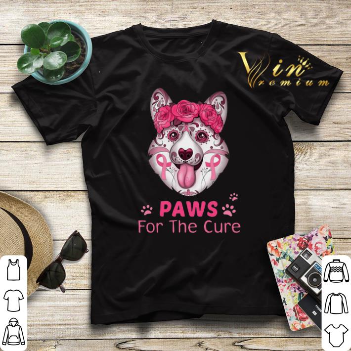 Corgi Paws for the cure Breast Cancer Awareness shirt sweater 4 - Corgi Paws for the cure Breast Cancer Awareness shirt sweater