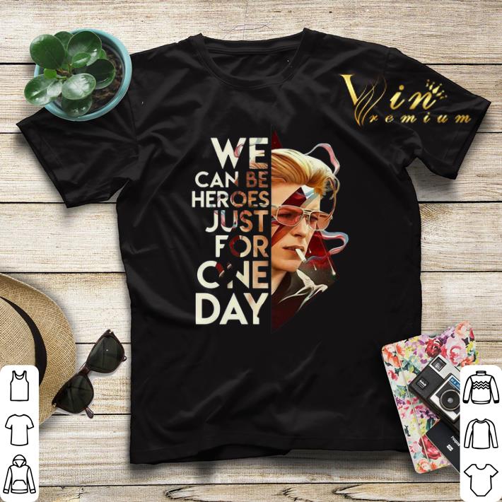 David Bowie We can be heroes just for one day shirt sweater 4 - David Bowie We can be heroes just for one day shirt sweater