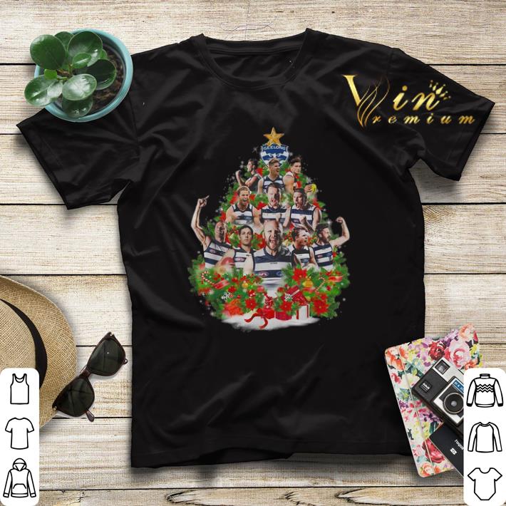 Geelong cats players tree Christmas shirt sweater 4 2 - Geelong cats players tree Christmas shirt sweater