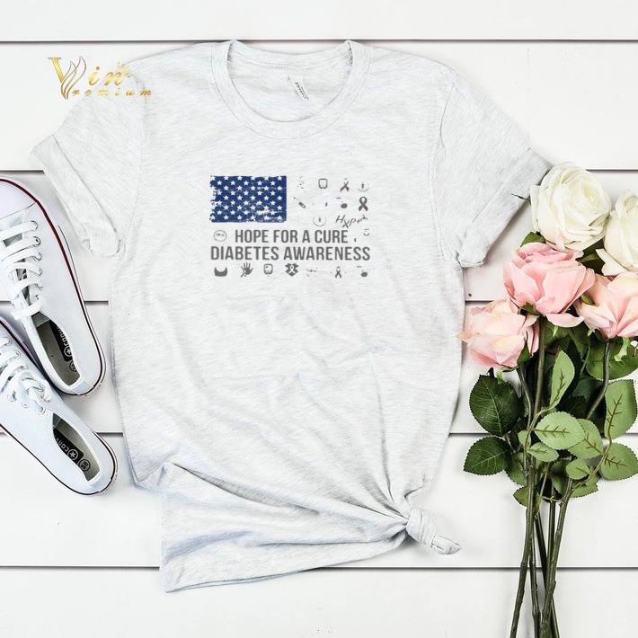 Hope For A Cure Diabetes Awareness American Flag shirt sweater Hope For A Cure Diabetes Awareness American Flag shirt sweater 4 - Hope For A Cure Diabetes Awareness American Flag shirt sweater
