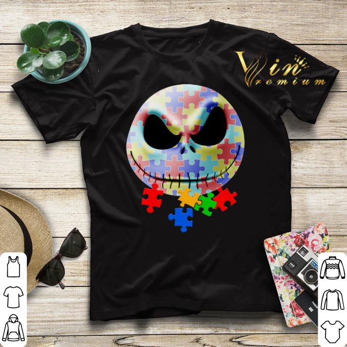 Jack Skellington face puzzle Autism shirt sweater Jack Skellington face puzzle Autism shirt sweater 4 - Jack Skellington face puzzle Autism shirt sweater