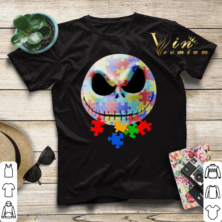 Jack Skellington face puzzle Autism shirt sweater 4 - Jack Skellington face puzzle Autism shirt sweater