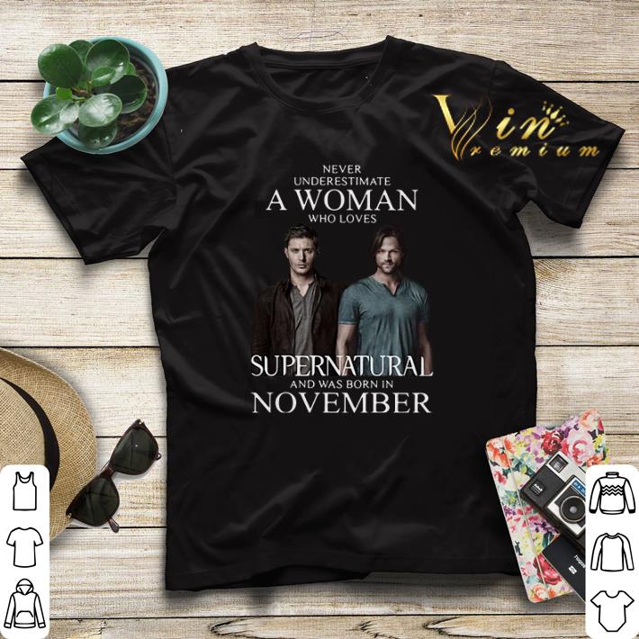 Never underestimate a woman who loves Supernatural november shirt sweater 4 - Never underestimate a woman who loves Supernatural november shirt sweater