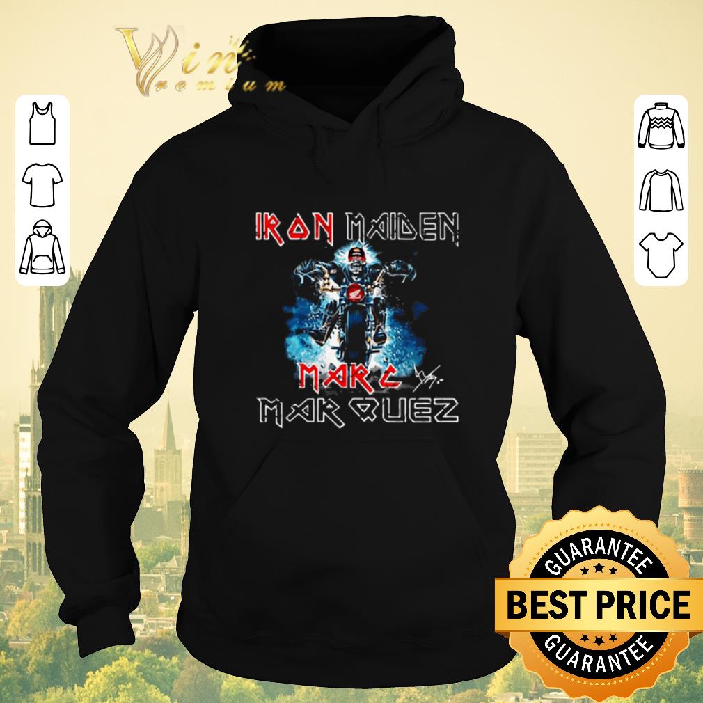 Official Signature Iron Maiden Marc Marquez Motorcycle shirt 4 - Official Signature Iron Maiden Marc Marquez Motorcycle shirt