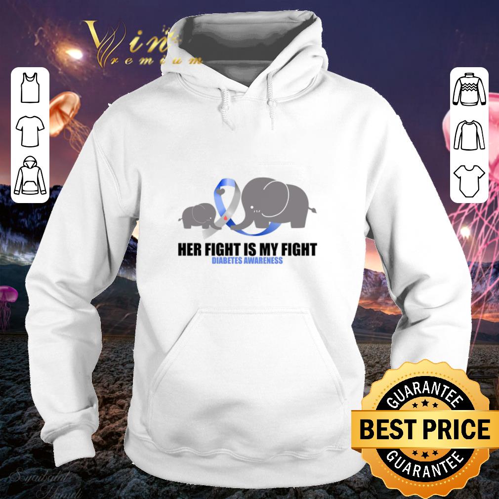 Original Elephants Her fight is my fight Diabetes Awareness shirt Original Elephants Her fight is my fight Diabetes Awareness shirt 4 - Original Elephants Her fight is my fight Diabetes Awareness shirt