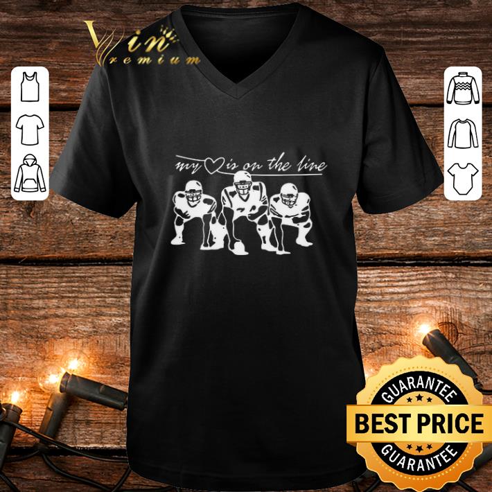 Premium Football my heart is on the line shirt 4 - Premium Football my heart is on the line shirt