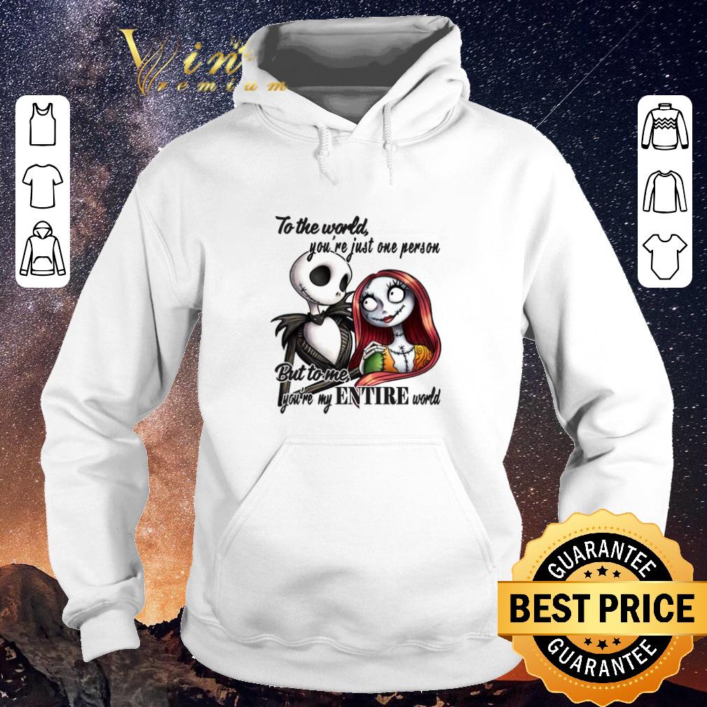 Premium Jack Skellington Sally to the world you re just one person shirt sweater 4 - Premium Jack Skellington & Sally to the world you're just one person shirt sweater