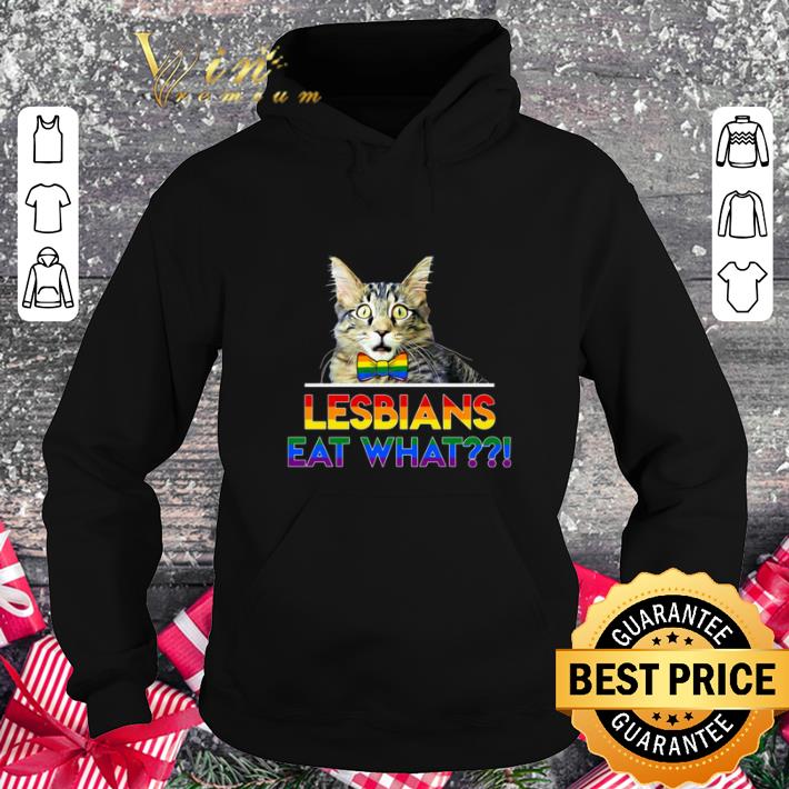 Premium LGBT Cat Lesbians eat what shirt 4 - Premium LGBT Cat Lesbians eat what shirt