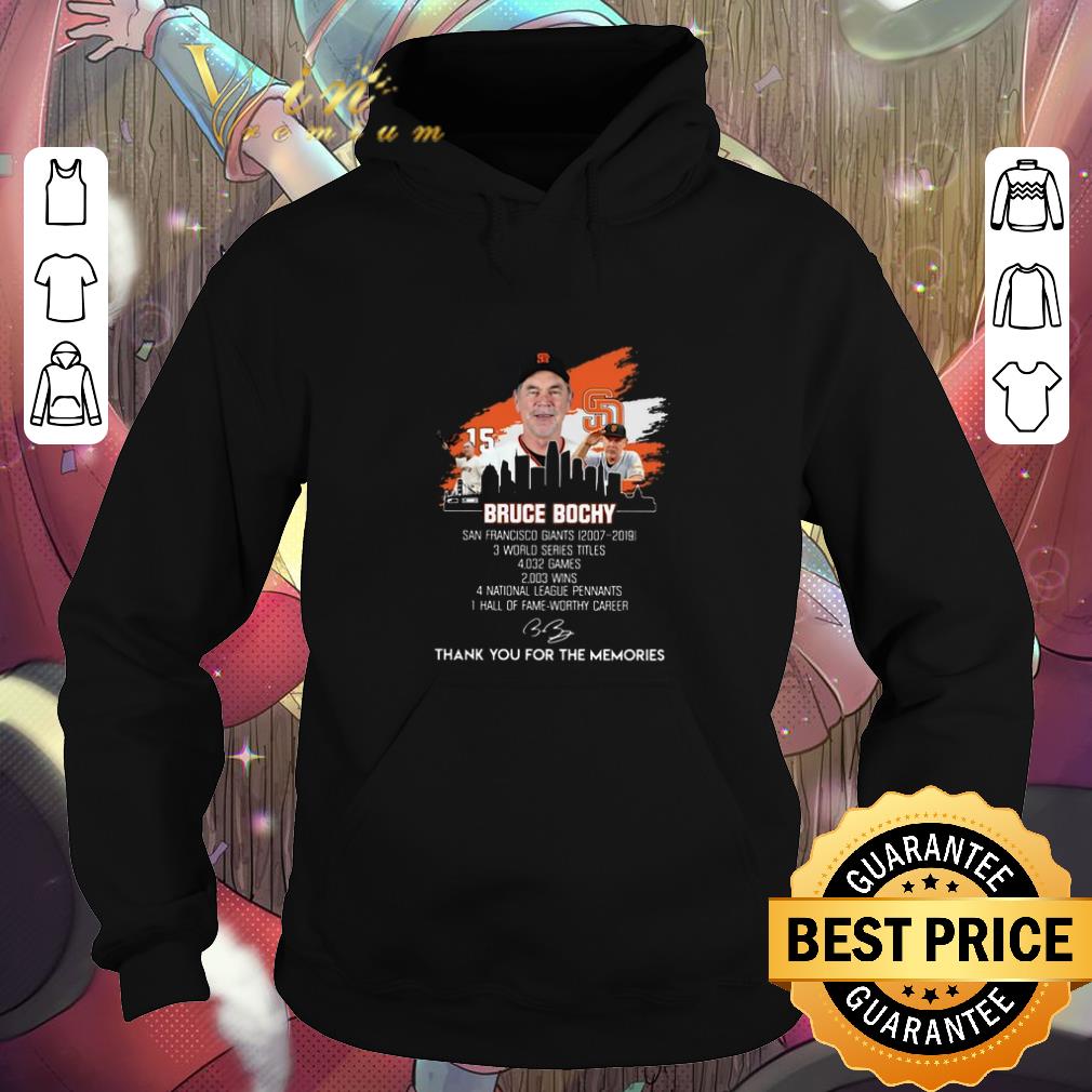 Premium San Francisco Giants Bruce Bochy Signature Thank You For The Memories shirt 4 1 - Premium San Francisco Giants Bruce Bochy Signature Thank You For The Memories shirt