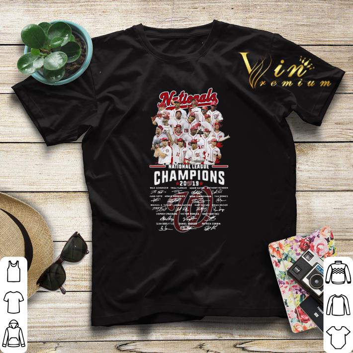 Signatures Washington Nationals National League Champions 2019 shirt 4 - Signatures Washington Nationals National League Champions 2019 shirt