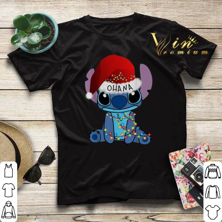Stitch Ohana Christmas lights shirt sweater 4 - Stitch Ohana Christmas lights shirt sweater