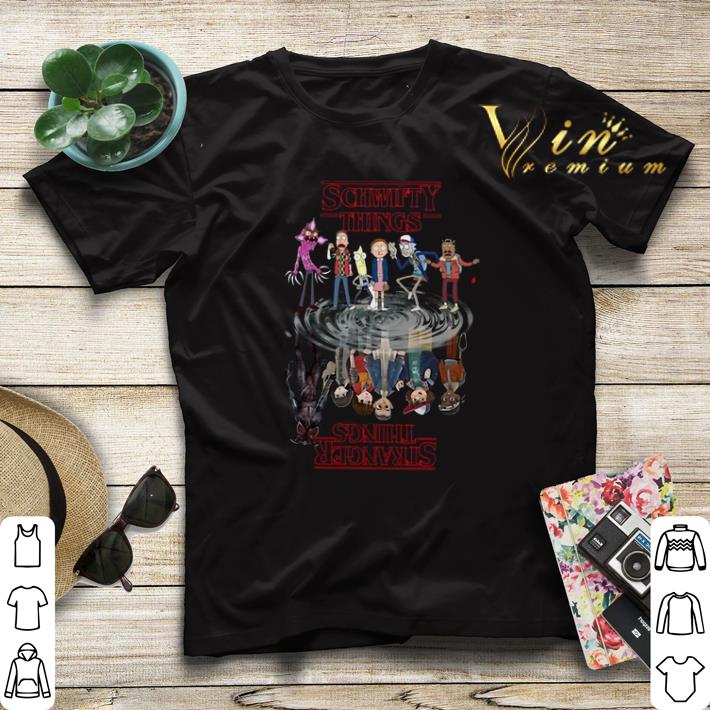 Stranger Things Rick And Morty reflection water mirror shirt 4 - Stranger Things Rick And Morty reflection water mirror shirt