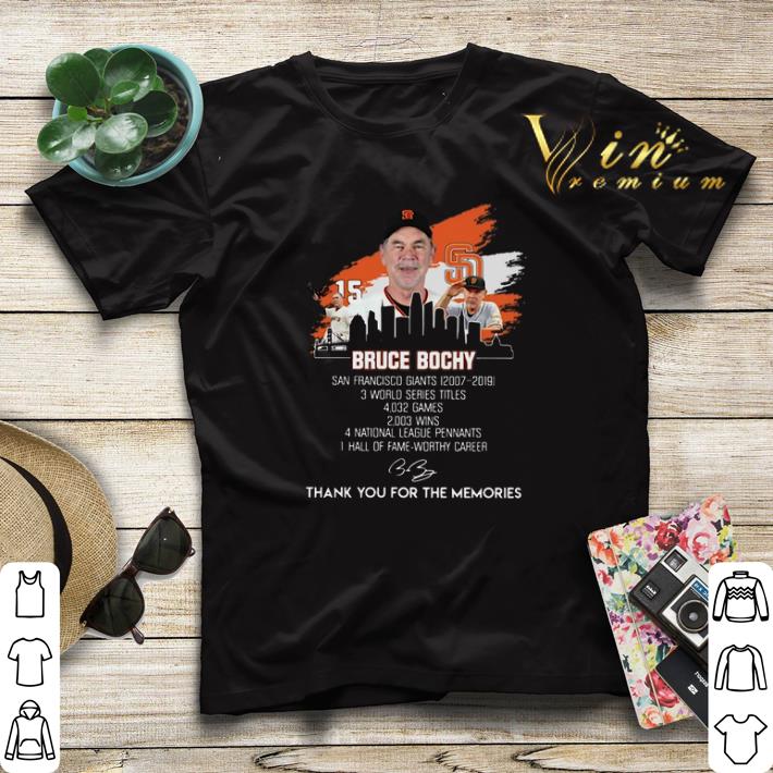 Thank You For The Memories San Francisco Giants Bruce Bochy Signature shirt 4 - Thank You For The Memories San Francisco Giants Bruce Bochy Signature shirt