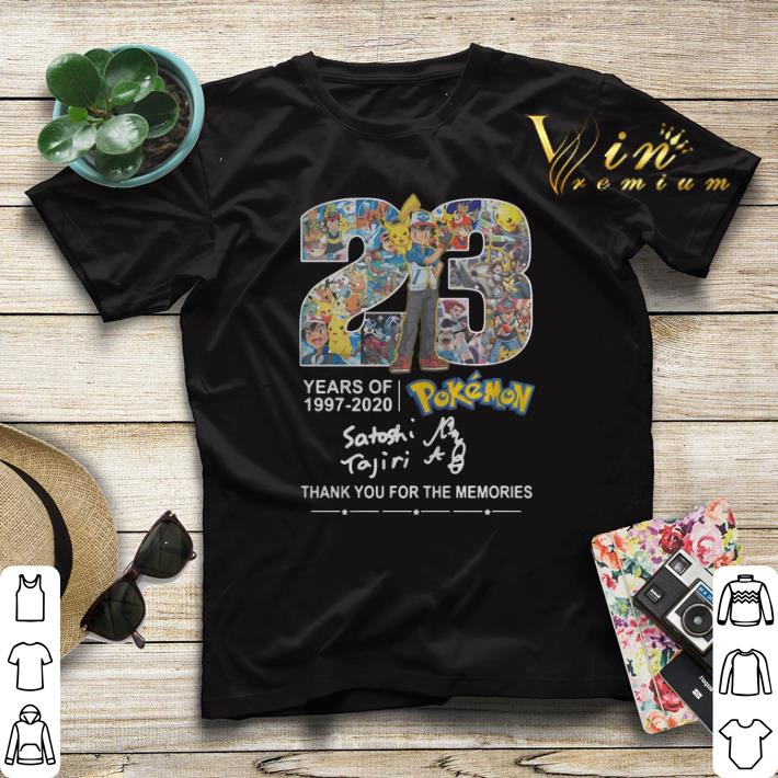 Thank you for the memories 23 years of Pokemon 1997 2020 shirt 4 - Thank you for the memories 23 years of Pokemon 1997-2020 shirt