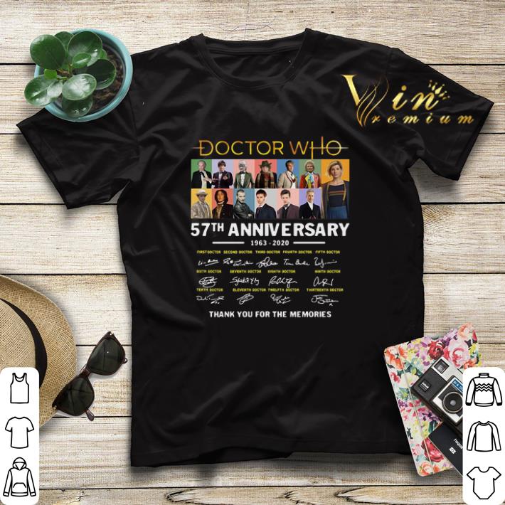 Thank you for the memories Doctor Who 57th anniversary 1963 2020 shirt 4 - Thank you for the memories Doctor Who 57th anniversary 1963-2020 shirt