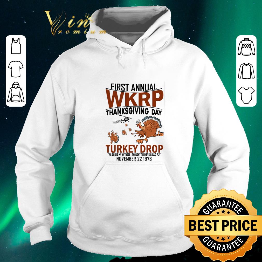 Awesome Chickens first annual wkrp thanksgiving day Turkey drop as god shirt sweater 4 - Awesome Chickens first annual wkrp thanksgiving day Turkey drop as god shirt sweater