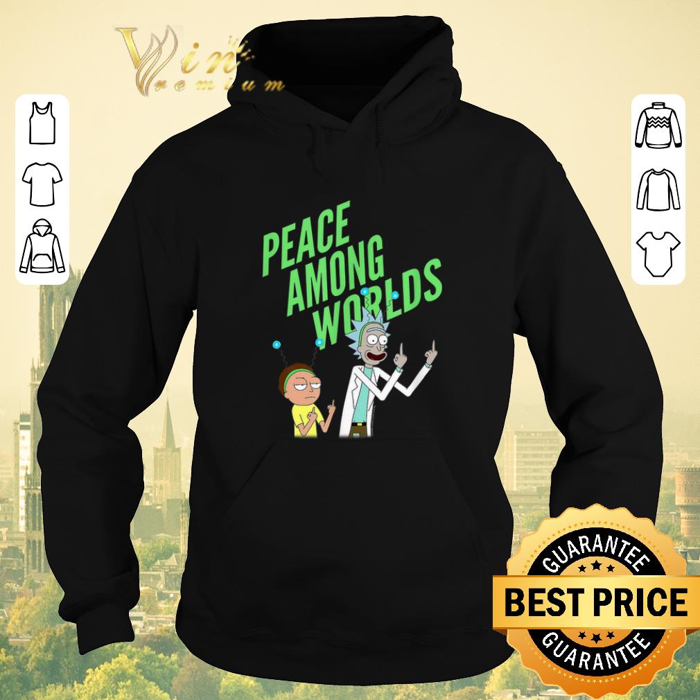 Awesome Rick and Morty peace among worlds shirt sweater 4 - Awesome Rick and Morty peace among worlds shirt sweater