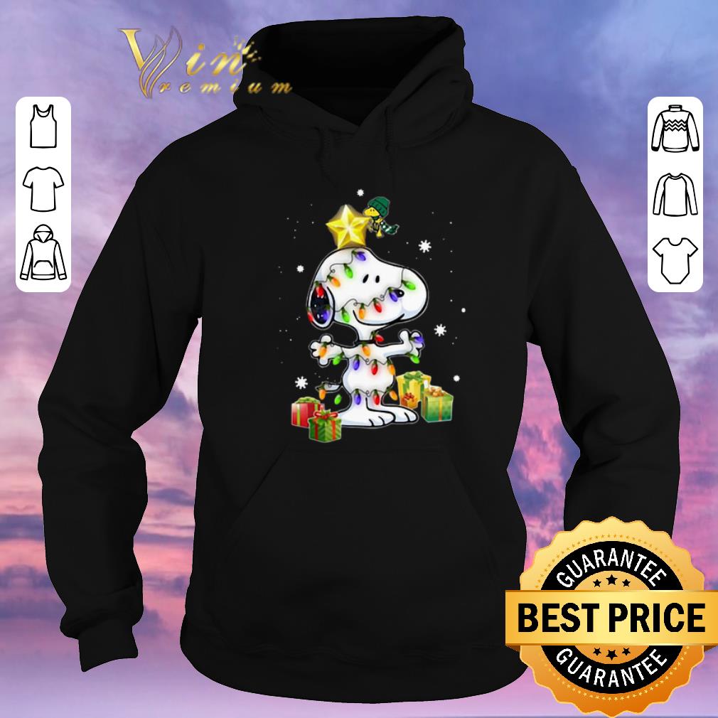Awesome Woodstock Snoopy With Christmas Lights shirt sweater 4 - Awesome Woodstock Snoopy With Christmas Lights shirt sweater