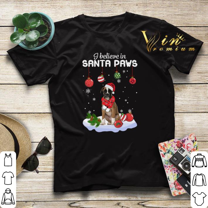 Boxer i believe in Santa paws Christmas shirt 4 - Boxer i believe in Santa paws Christmas shirt