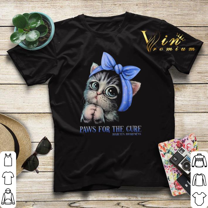 Cat paws for the cure Diabetes Awareness shirt sweater Cat paws for the cure Diabetes Awareness shirt sweater 4 - Cat paws for the cure Diabetes Awareness shirt sweater