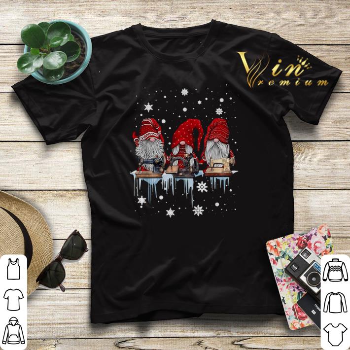 Christmas Gnome sewing machine shirt 4 - Christmas Gnome sewing machine shirt