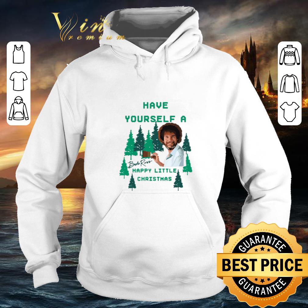 Cool Bob Ross Have yourself a happy little Christmas signature shirt 4 - Cool Bob Ross Have yourself a happy little Christmas signature shirt
