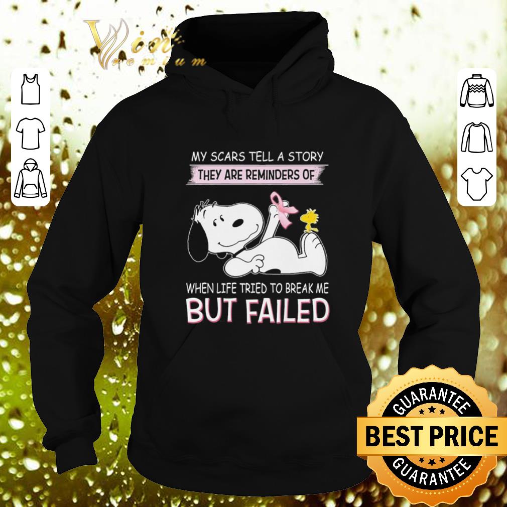 Cool Snoopy my scars tell a story they are reminders of when life tried shirt 4 - Cool Snoopy my scars tell a story they are reminders of when life tried shirt