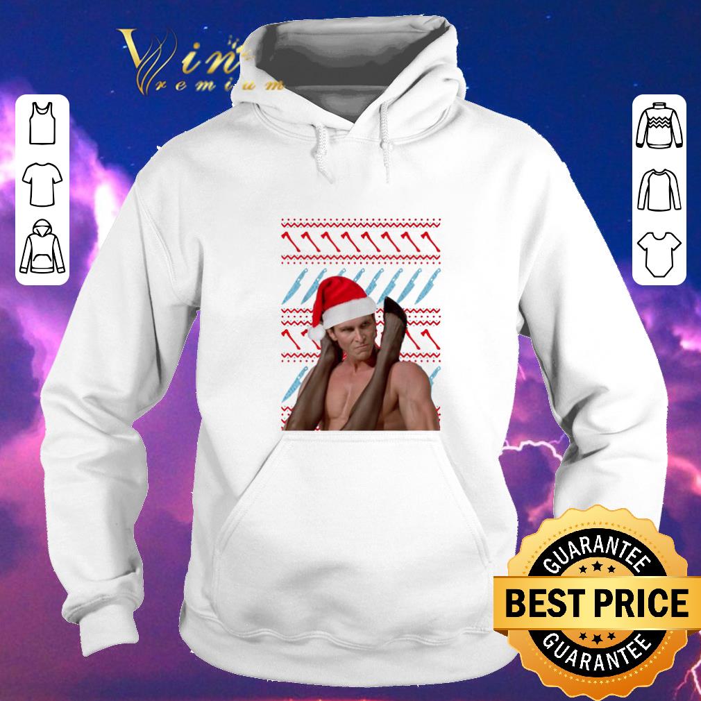 Funny Christmas Patrick Bateman American Psycho ugly sweater 4 - Funny Christmas Patrick Bateman American Psycho ugly sweater