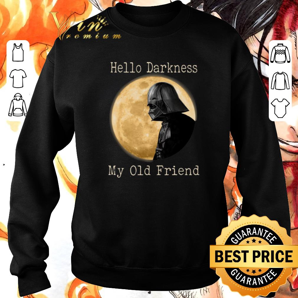 Funny Darth Vader moon Hello darkness my old friend shirt sweater ...