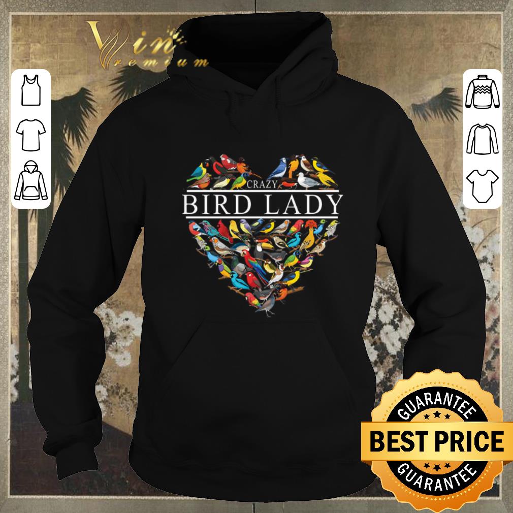 Funny Love Crazy bird lady heart shirt sweater 4 - Funny Love Crazy bird lady heart shirt sweater