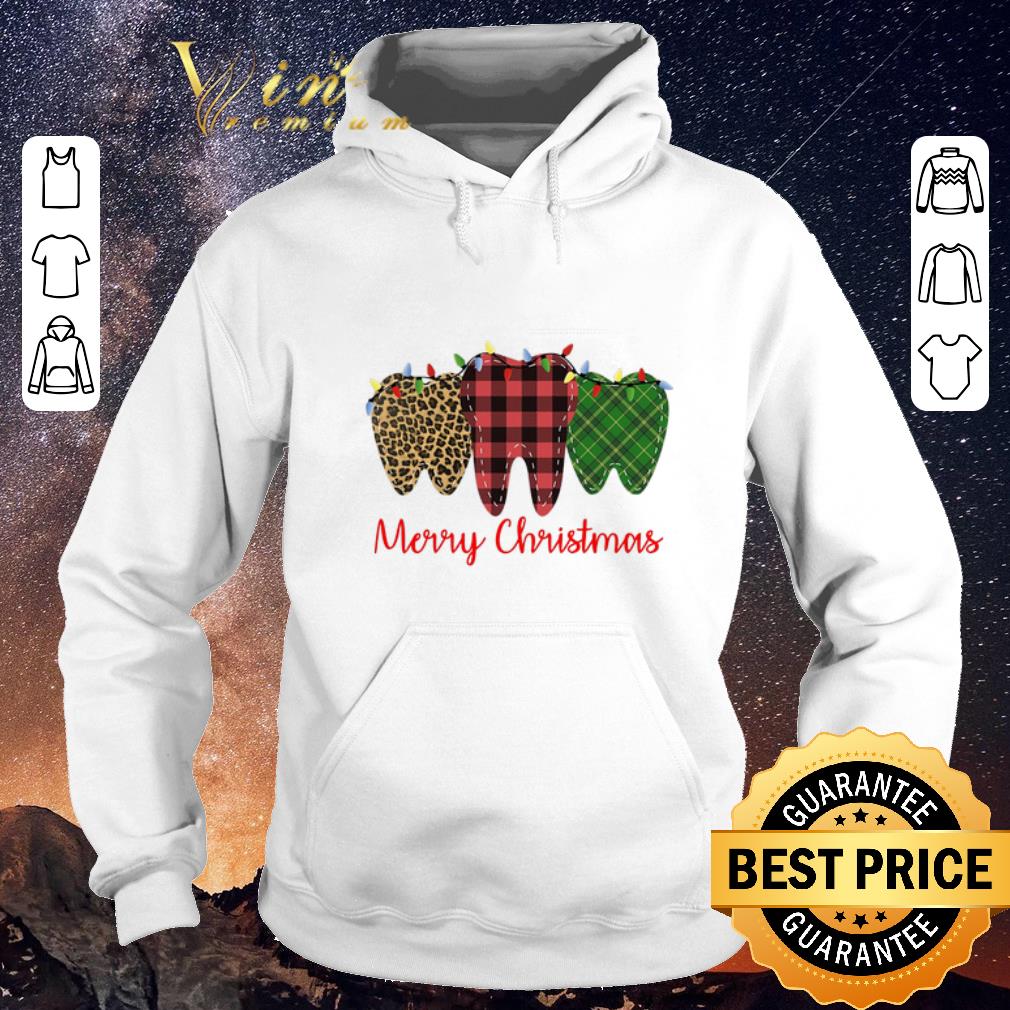 Funny Merry Christmas Leopard Plaid Teeth With Lights Dentist shirt sweater 4 - Funny Merry Christmas Leopard Plaid Teeth With Lights Dentist shirt sweater
