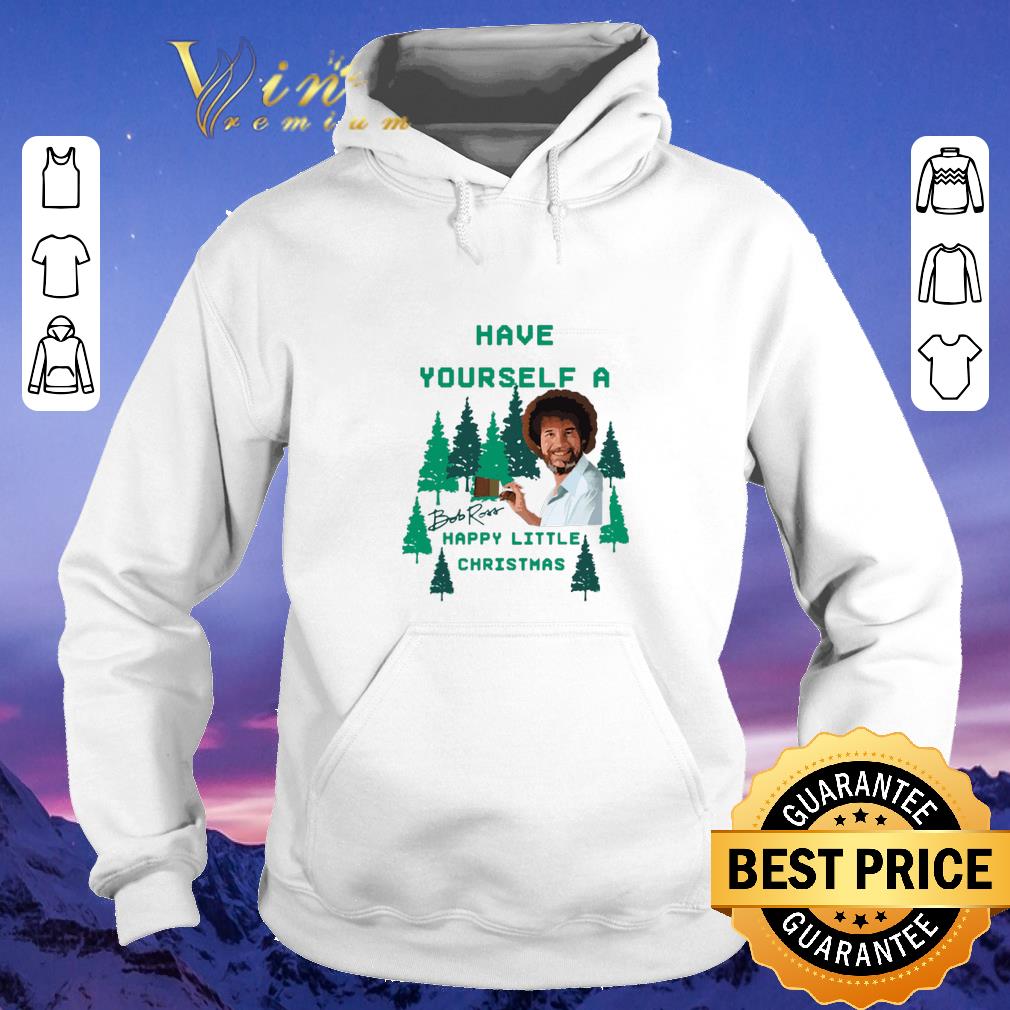 Funny Signature Bob Ross Have yourself a happy little Christmas shirt Funny Signature Bob Ross Have yourself a happy little Christmas shirt 4 - Funny Signature Bob Ross Have yourself a happy little Christmas shirt