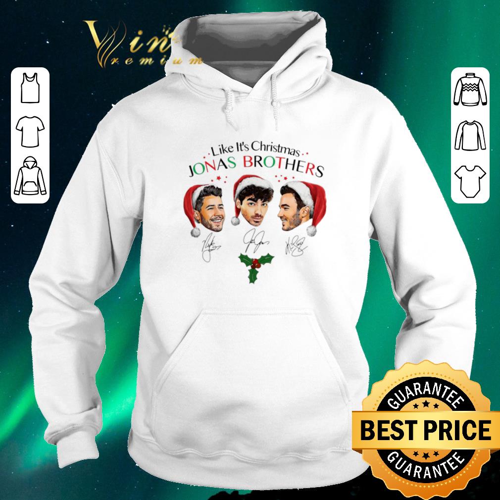 Funny Signatures Like it s Christmas Jonas Brothers shirt 4 - Funny Signatures Like it's Christmas Jonas Brothers shirt