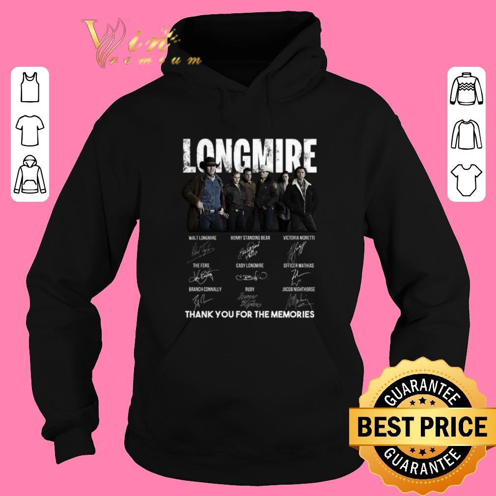 Hot Longmire signatures thank you for the memories Recovered shirt sweater 2019 4 - Hot Longmire signatures thank you for the memories-Recovered shirt sweater 2019