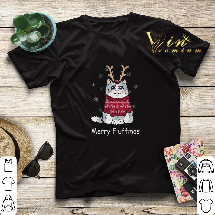 Merry Fluffmas cat Christmas shirt sweater 4 - Merry Fluffmas cat Christmas shirt sweater