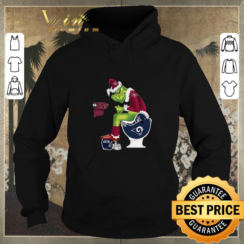 Nice 49ers Grinch Santa Cardinals LA Rams Toilet Seattle Seahawks shirt sweater 4 1 - Nice 49ers Grinch Santa Cardinals LA Rams Toilet Seattle Seahawks shirt sweater