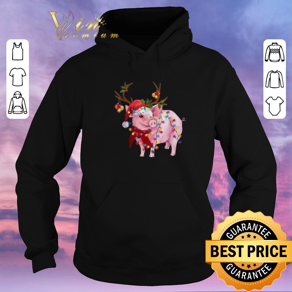 Nice Christmas Lights Pig Santa reindeer shirt 4 - Nice Christmas Lights Pig Santa reindeer shirt