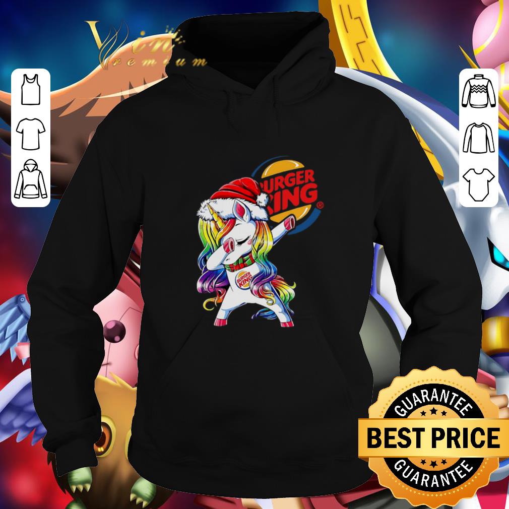 Nice Dabbing Santa Unicorn Burger King shirt 4 - Nice Dabbing Santa Unicorn Burger King shirt