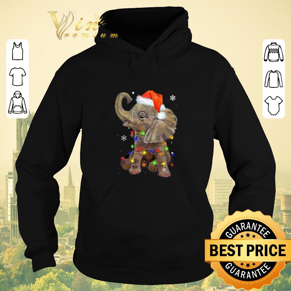 Nice Elephant santa Christmas light shirt sweater 4 - Nice Elephant santa Christmas light shirt sweater