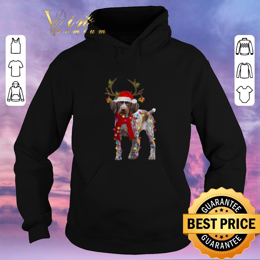 Nice German Shorthaired Pointer reindeer Christmas shirt sweater 4 - Nice German Shorthaired Pointer reindeer Christmas shirt sweater