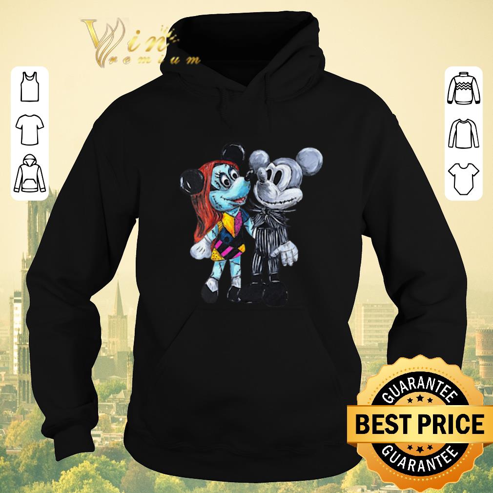 Nice Mickey Mouse Jack Skellington and Sally style shirt 4 - Nice Mickey Mouse Jack Skellington and Sally style shirt