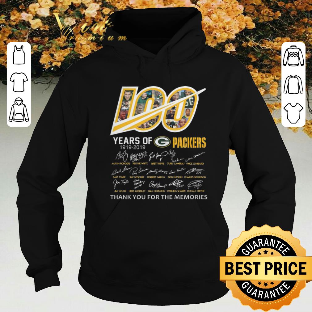 Nice Signatures 100 years of Green Bay Packers 1919 2019 shirt 4 - Nice Signatures 100 years of Green Bay Packers 1919-2019 shirt